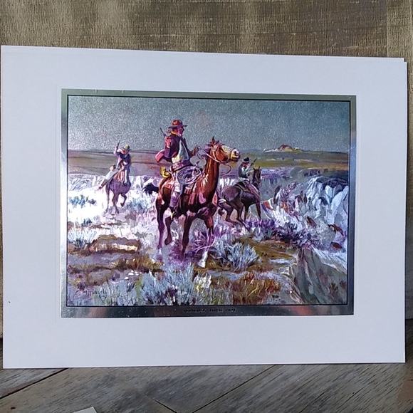 CM Russell print, "Smoking Them Out" - Picture 4 of 4